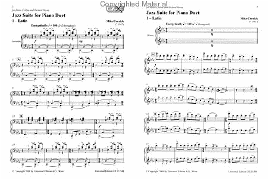 Jazz Suite for Piano Duet Chamber Music scores gallery preview page 2