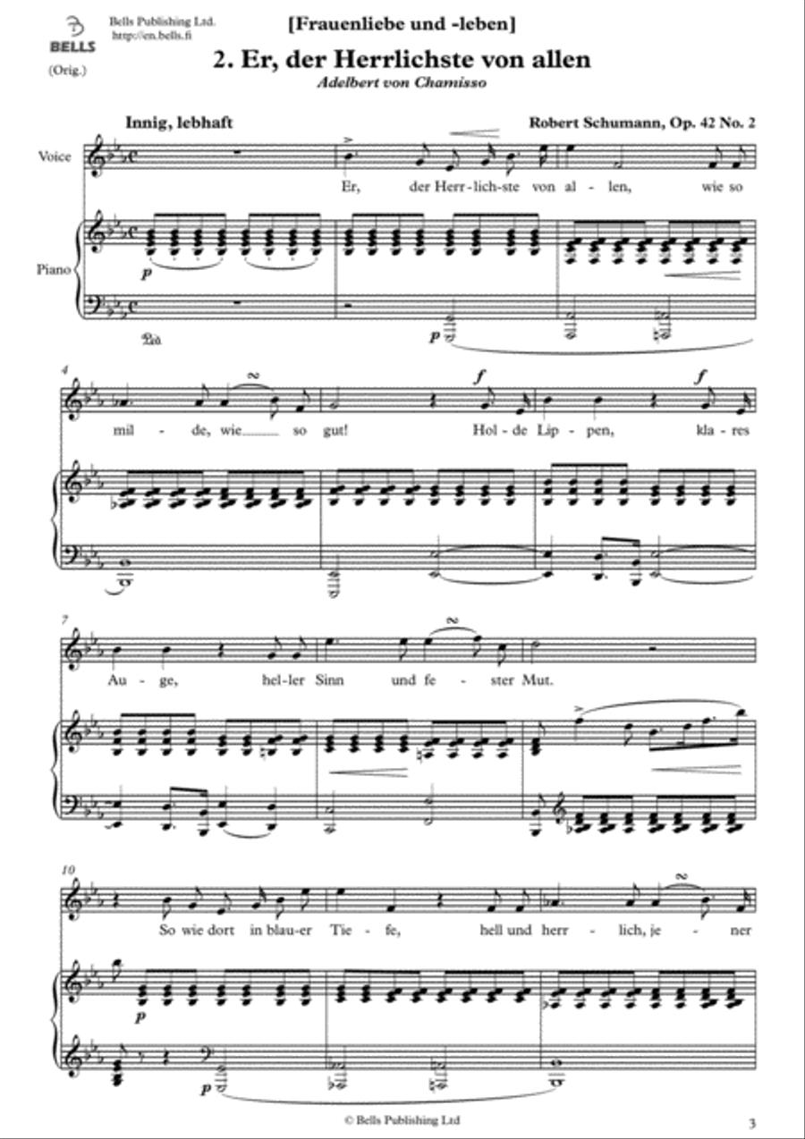 Frauenliebe und -leben, Op. 42 Voice Solo scores gallery preview page 4