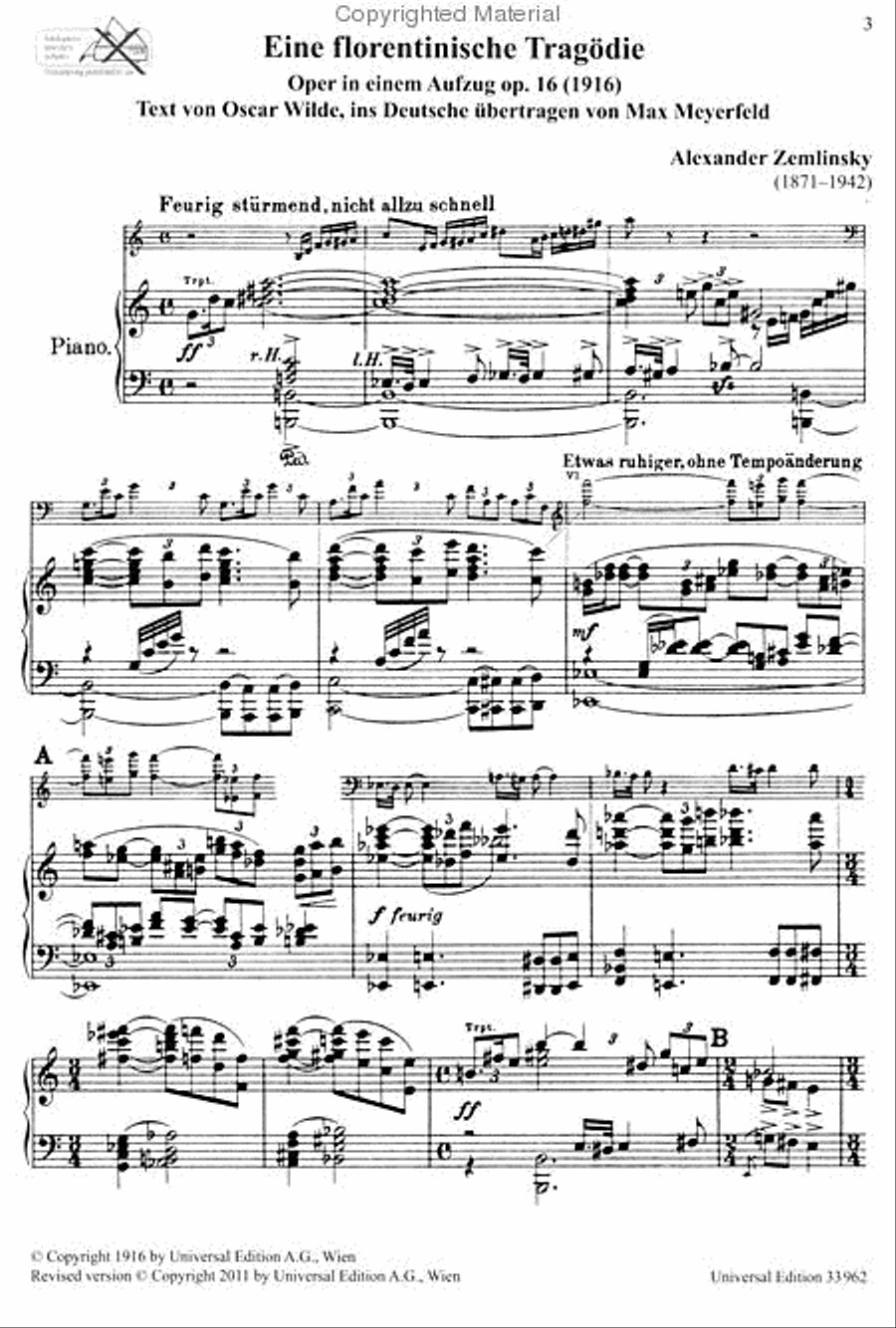 Eine Florentinische Tragodie Orchestra scores gallery preview page 2