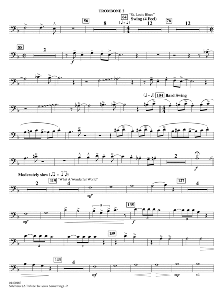 Satchmo! - A Tribute to Louis Armstrong (arr. Ted Ricketts) - Trombone 2