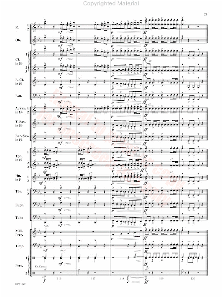 Escape the Lost City Concert Band scores gallery preview page 24