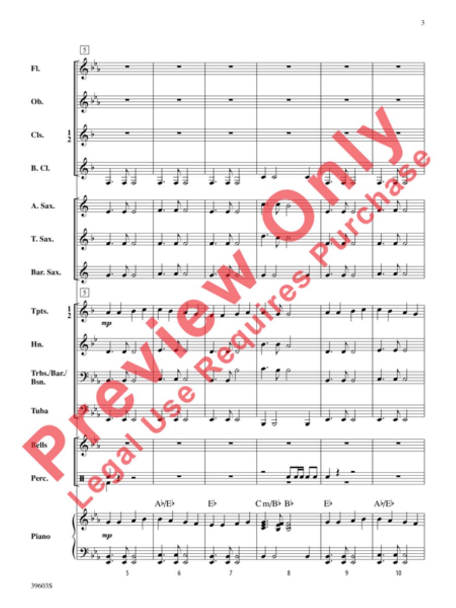 Ode to Joy Concert Band scores gallery preview page 4