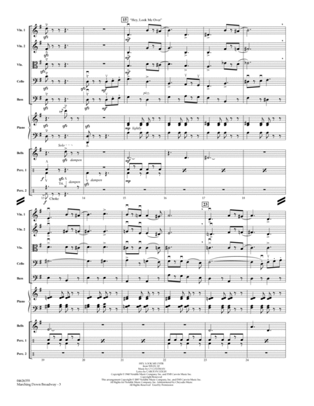 Marching Down Broadway - Full Score