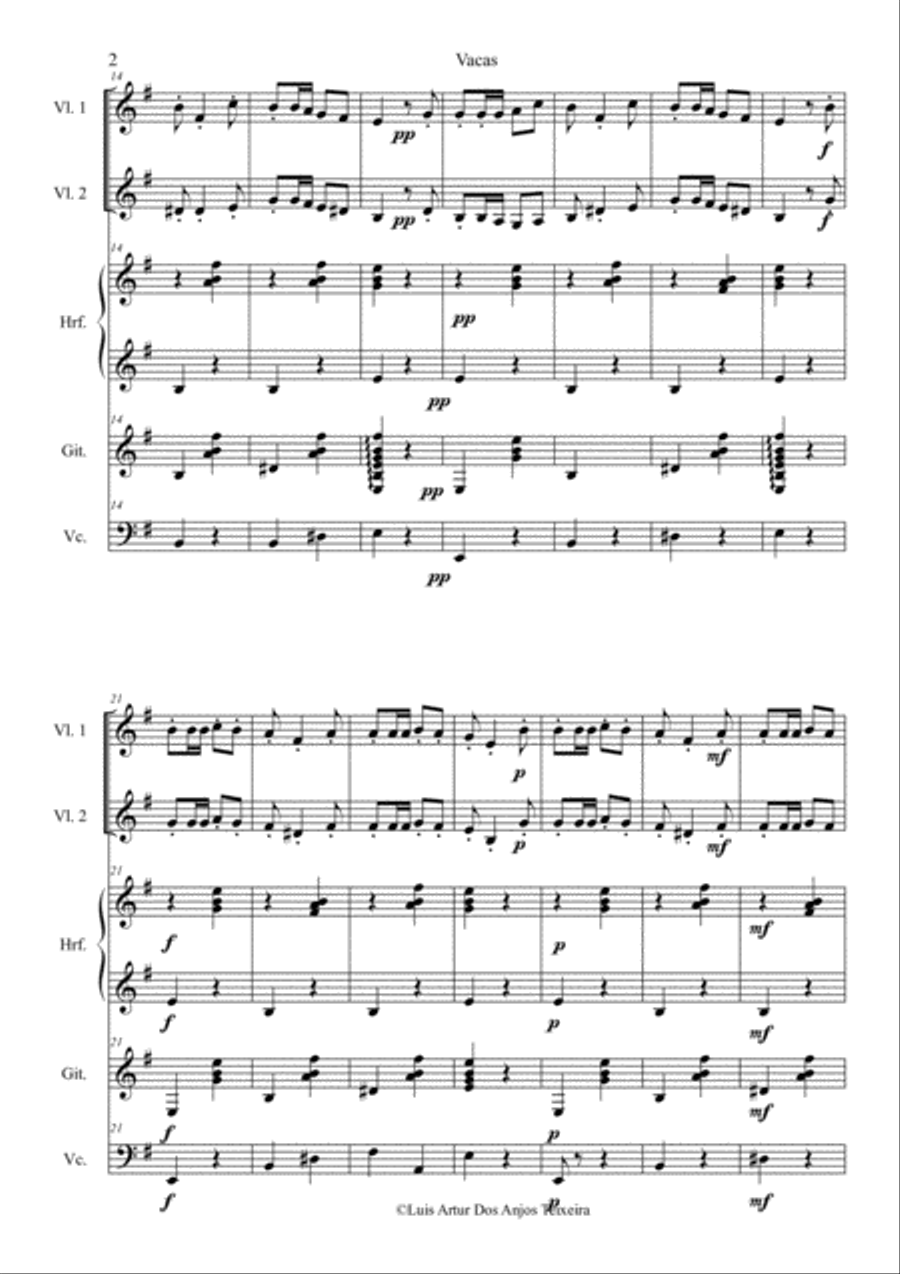 Vacas Small Ensemble scores gallery preview page 4