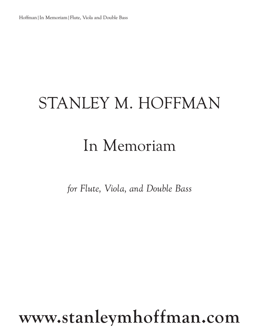 In Memoriam Small Ensemble scores gallery preview page 1