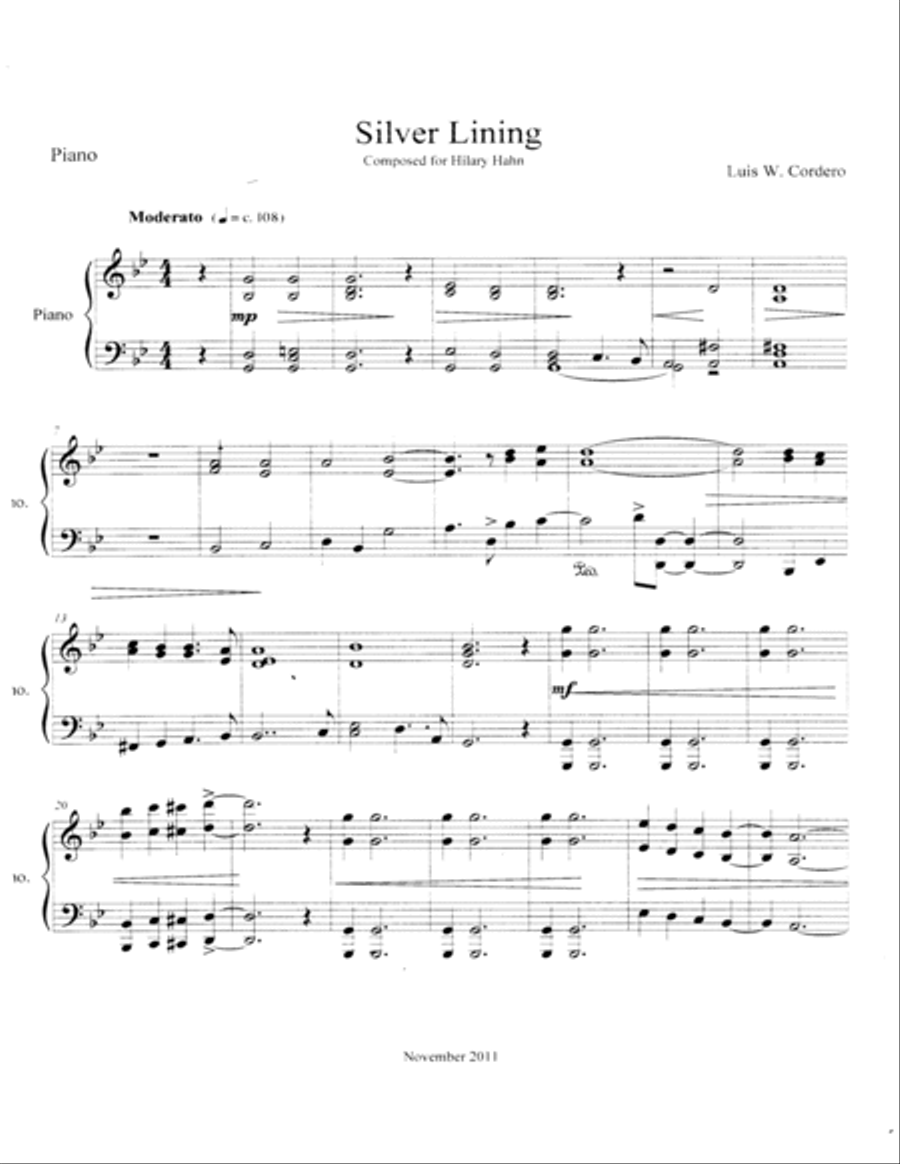 Silver Lining Violin Solo scores gallery preview page 3