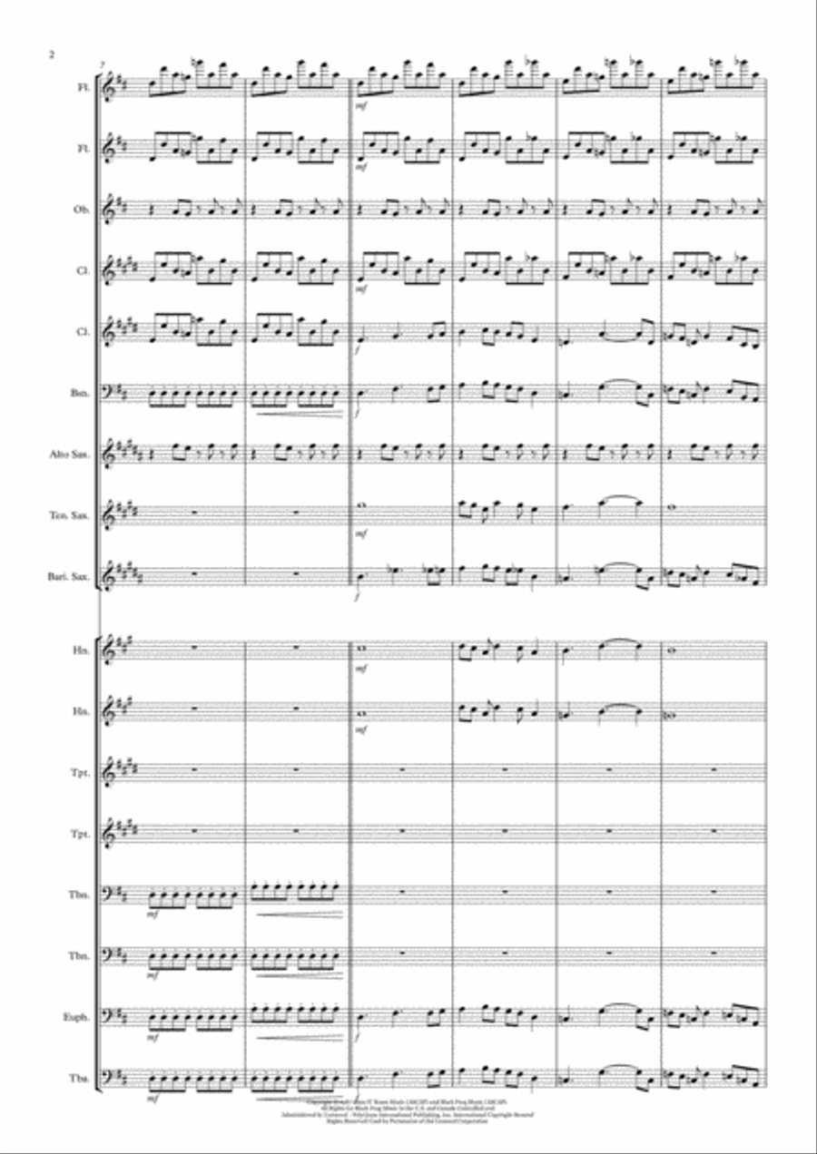 Sweet Child O' Mine Large Ensemble scores gallery preview page 2