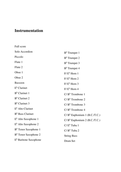 A Sweet Heart (Simpatija) for Accordion & Concert Band image number null