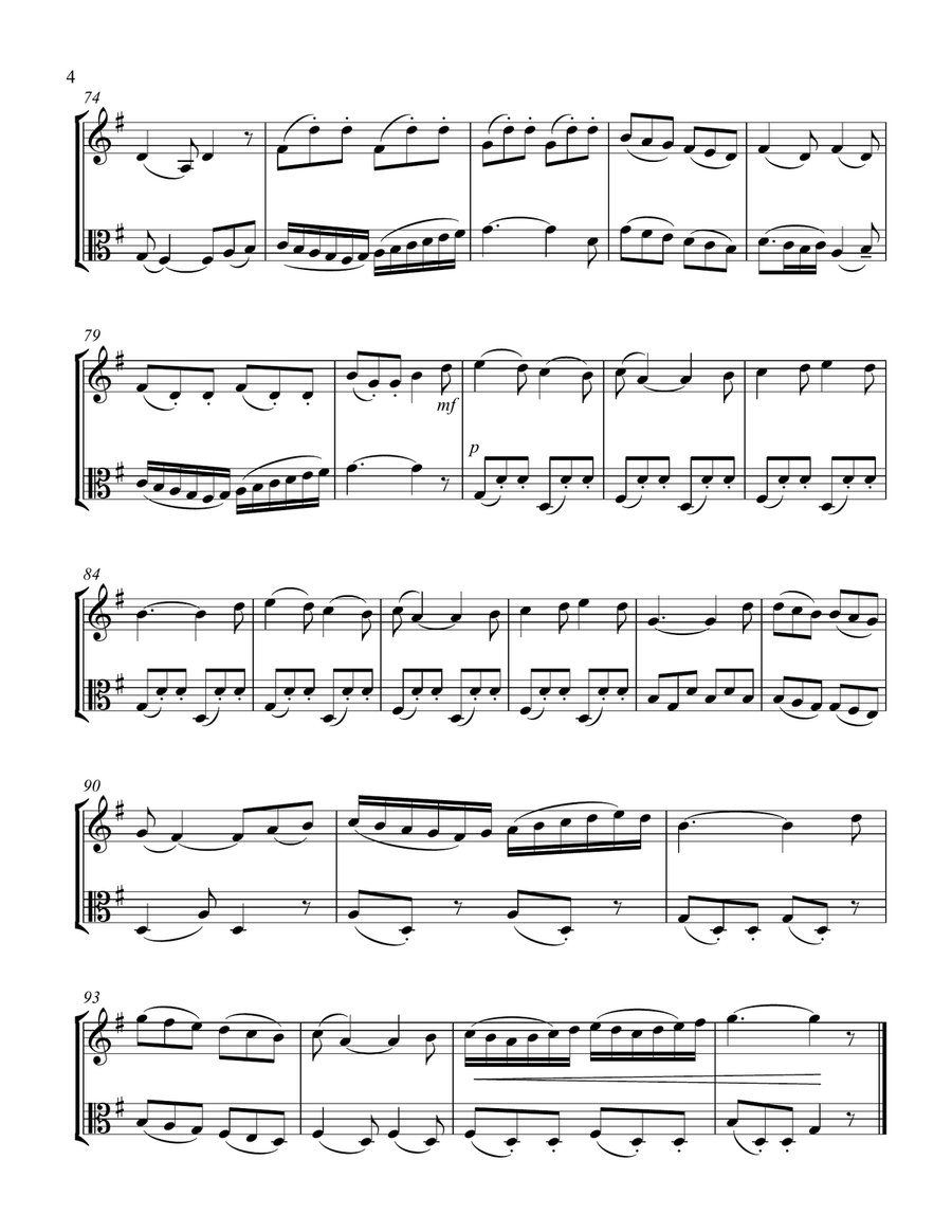 Carnival of Venice for violin & viola duet Carnival of Venice for violin & viola duet String Duet scores gallery preview page 4
