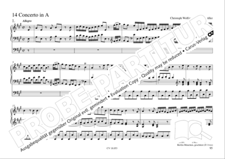 Das Husumer Orgelbuch von 1758 Organ Solo scores gallery preview page 96