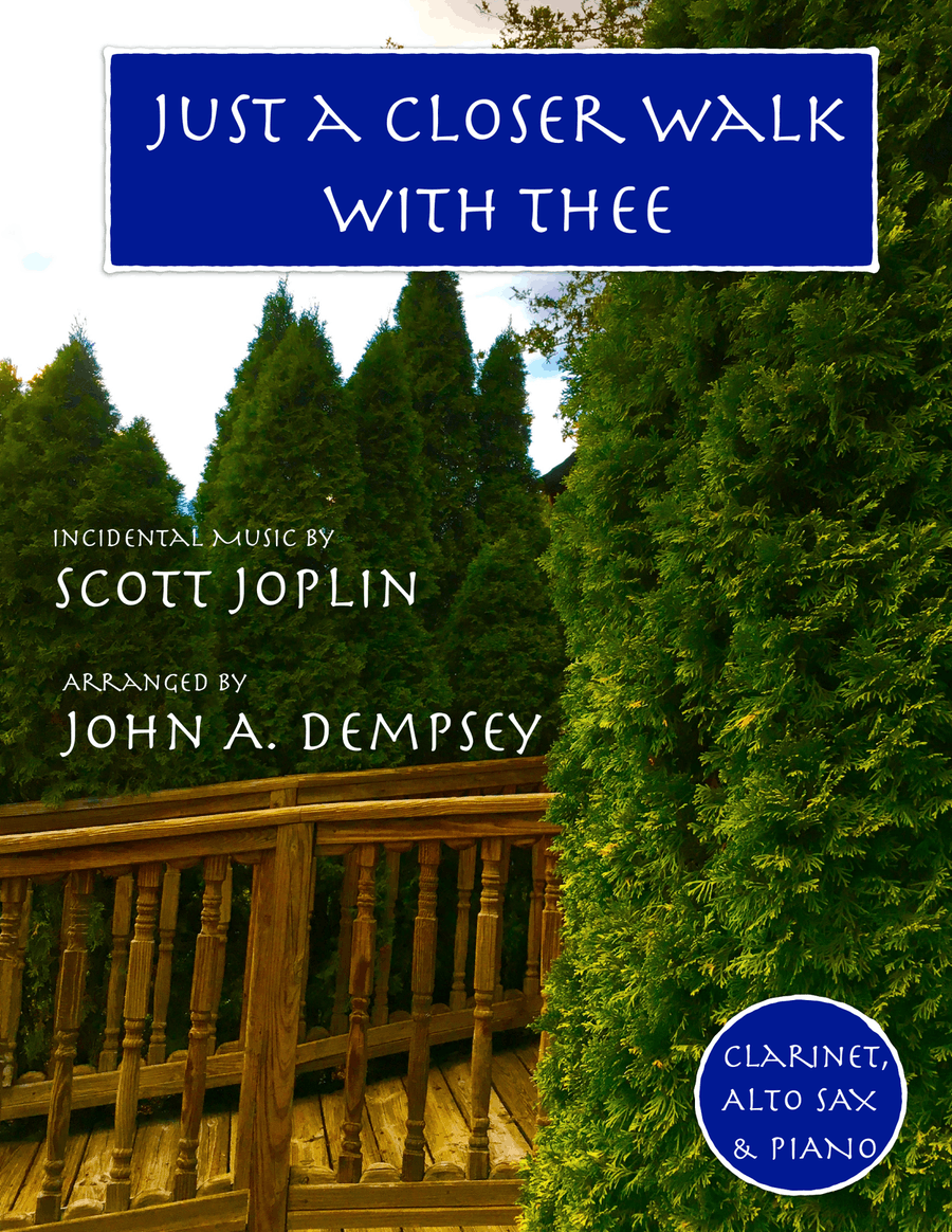 Just a Closer Walk with Thee / Solace (Trio for Clarinet, Alto Sax and Piano) Small Ensemble scores gallery preview page 1