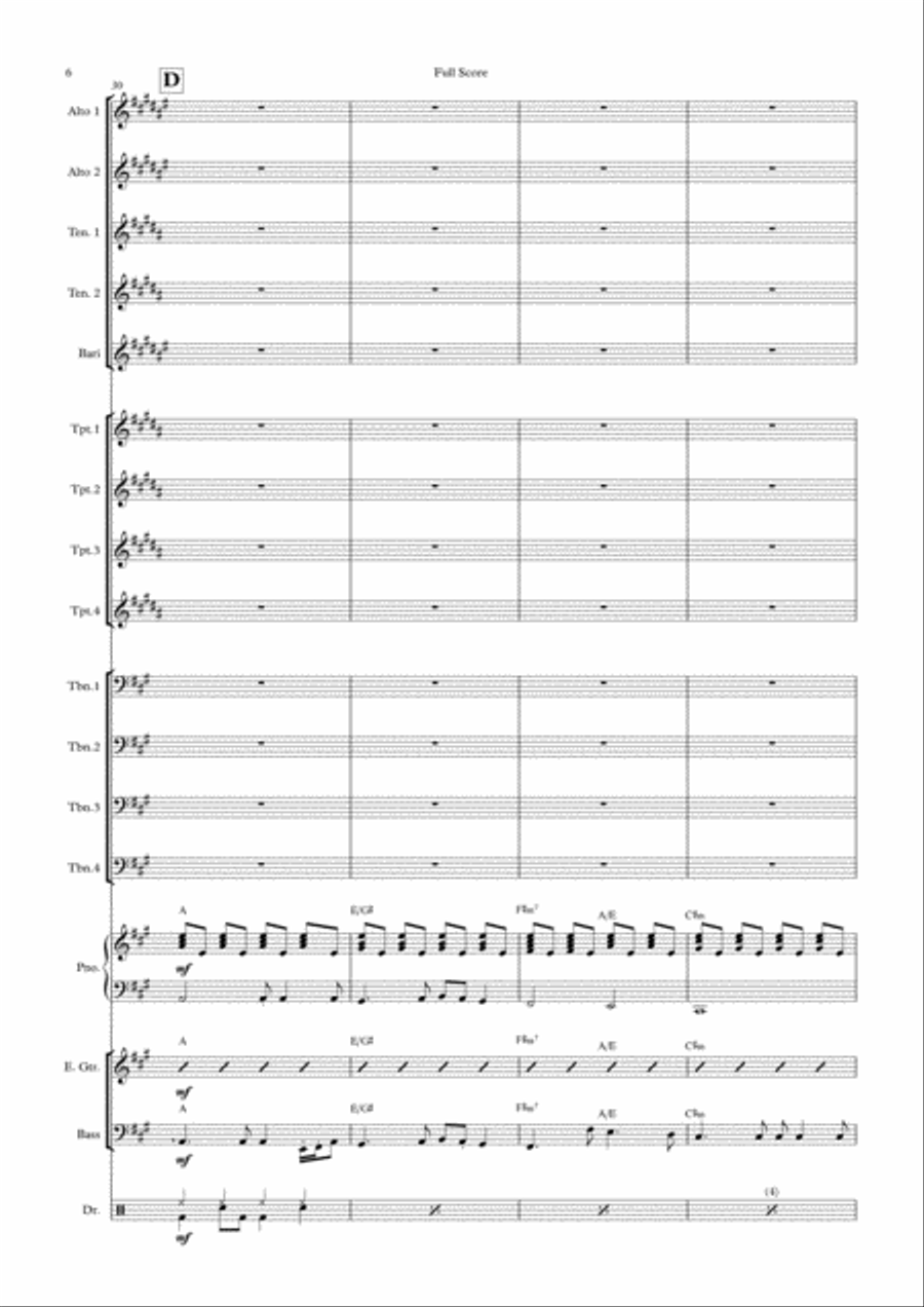 I'll Be There Saxophone scores gallery preview page 6