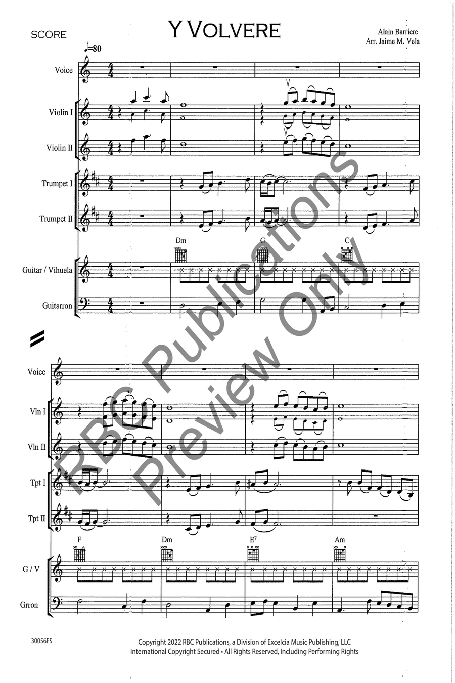 Y Volvere Voice scores gallery preview page 3