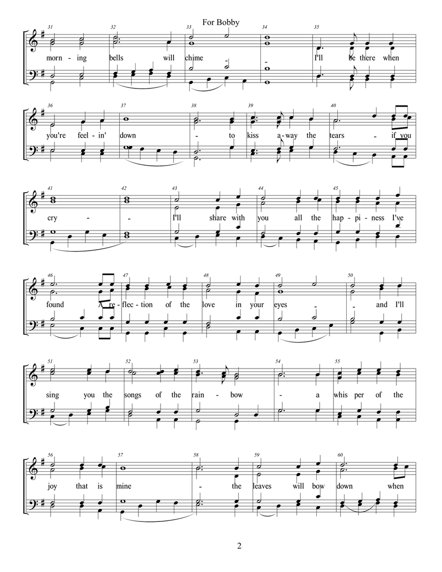 For Baby (for Bobbie) Small Ensemble scores gallery preview page 2
