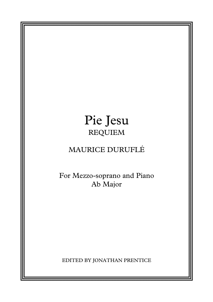 Pie Jesu (op 9) Pie Jesu (op 9) Voice scores gallery preview page 1