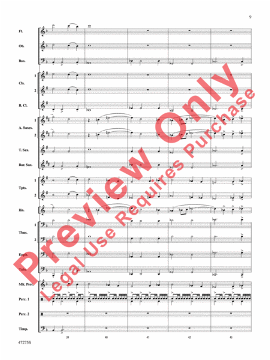 Power the Earth Concert Band scores gallery preview page 10