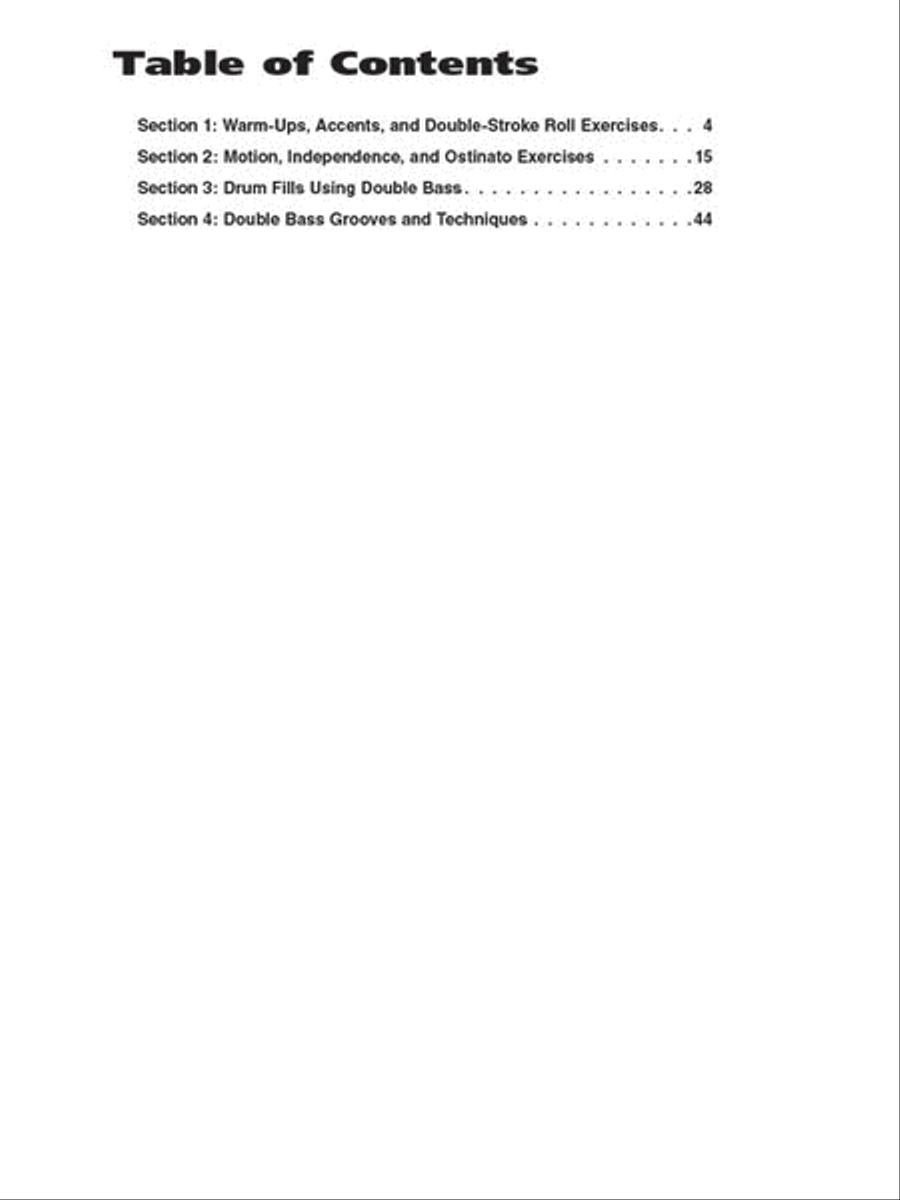 Ray Luzier's Double Bass Drum Techniques Double Bass scores gallery preview page 2