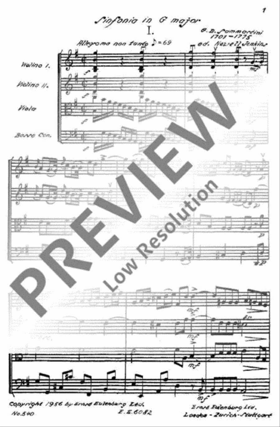 Sinfonia G major Orchestra scores gallery preview page 4