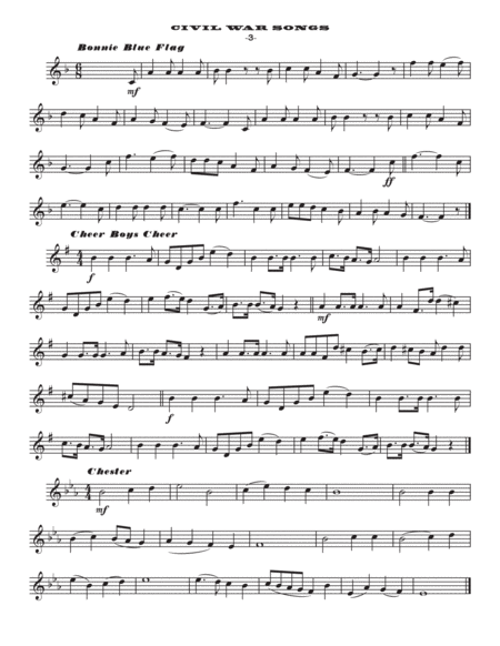 Civil War Songs for B-flat Instruments image number null