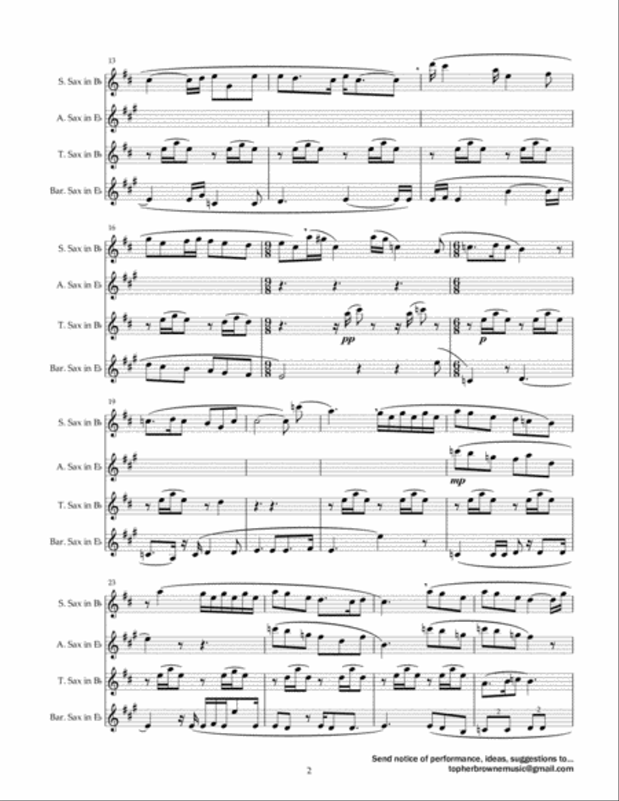 Kiss From A Rose Kiss From A Rose Woodwind Quartet scores gallery preview page 3