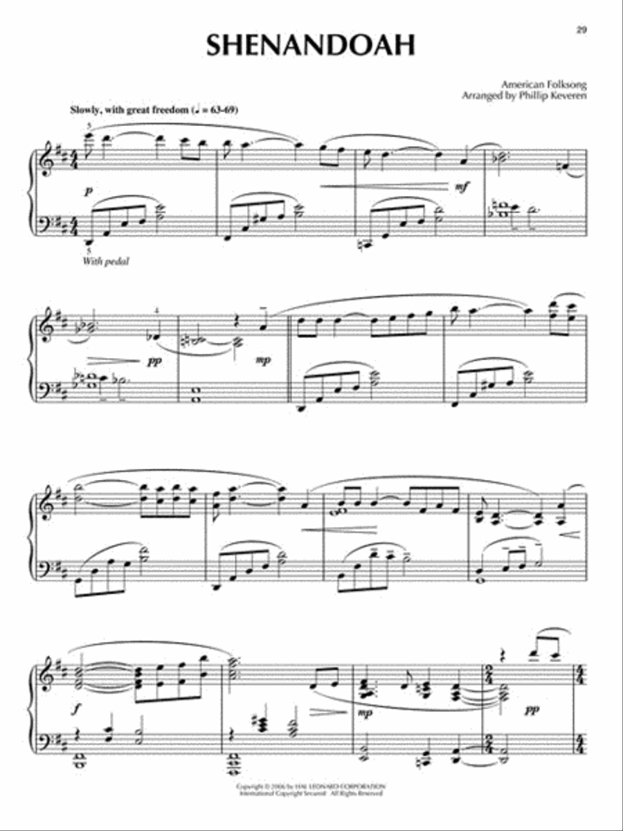 Americana Piano Solo scores gallery preview page 3