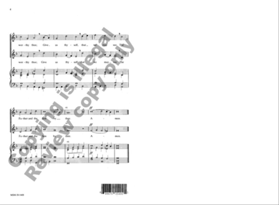 Creator Spirit, by Whose Aid Unison Choir scores gallery preview page 4