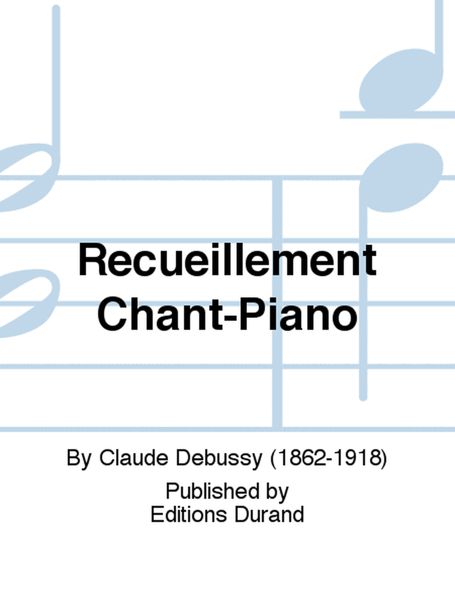 Recueillement Chant-Piano