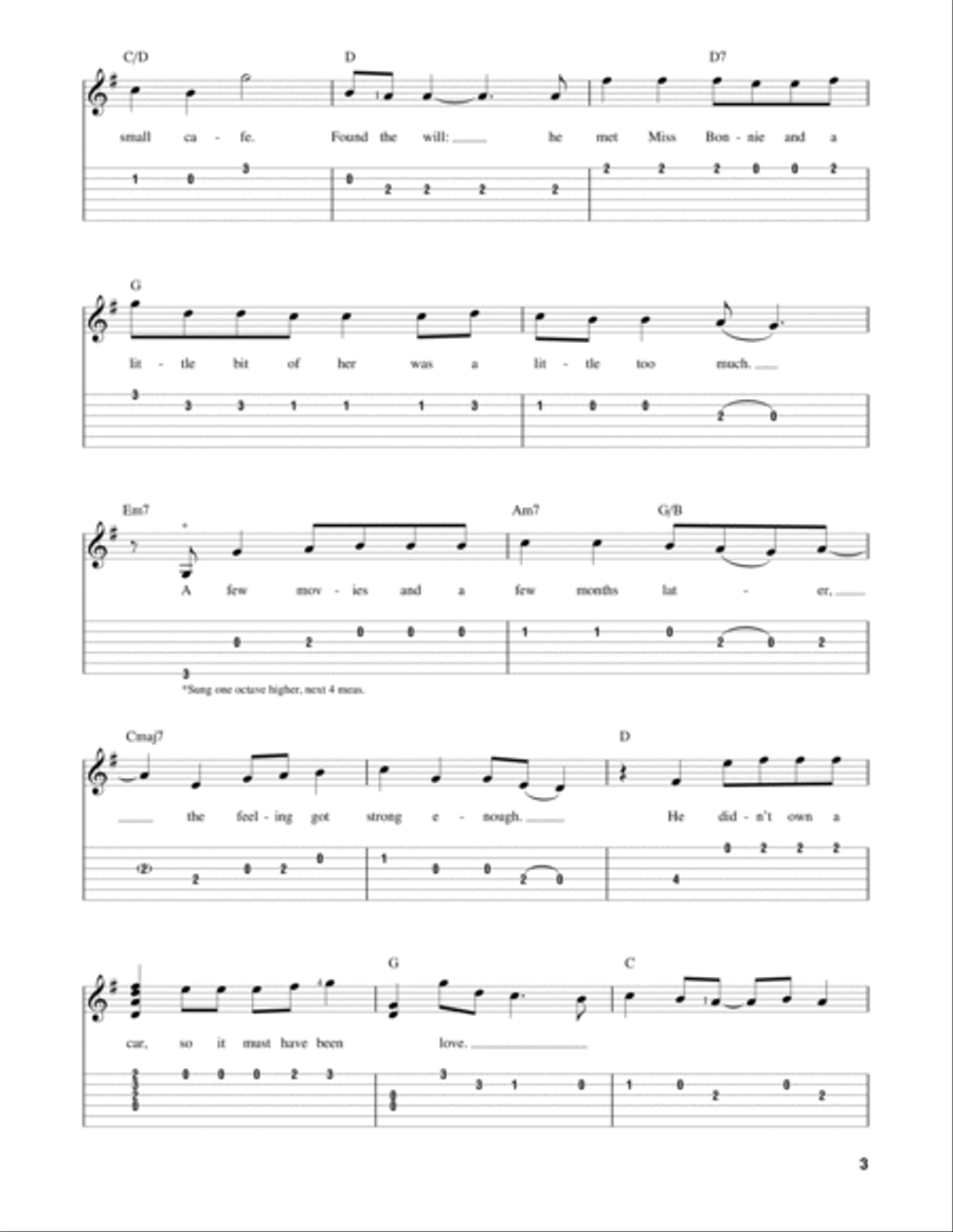 She Is His Only Need Acoustic Guitar scores gallery preview page 3