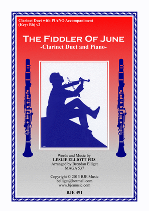 The Fiddler of june - Clarinet Duet and Piano Score and Parts PDF