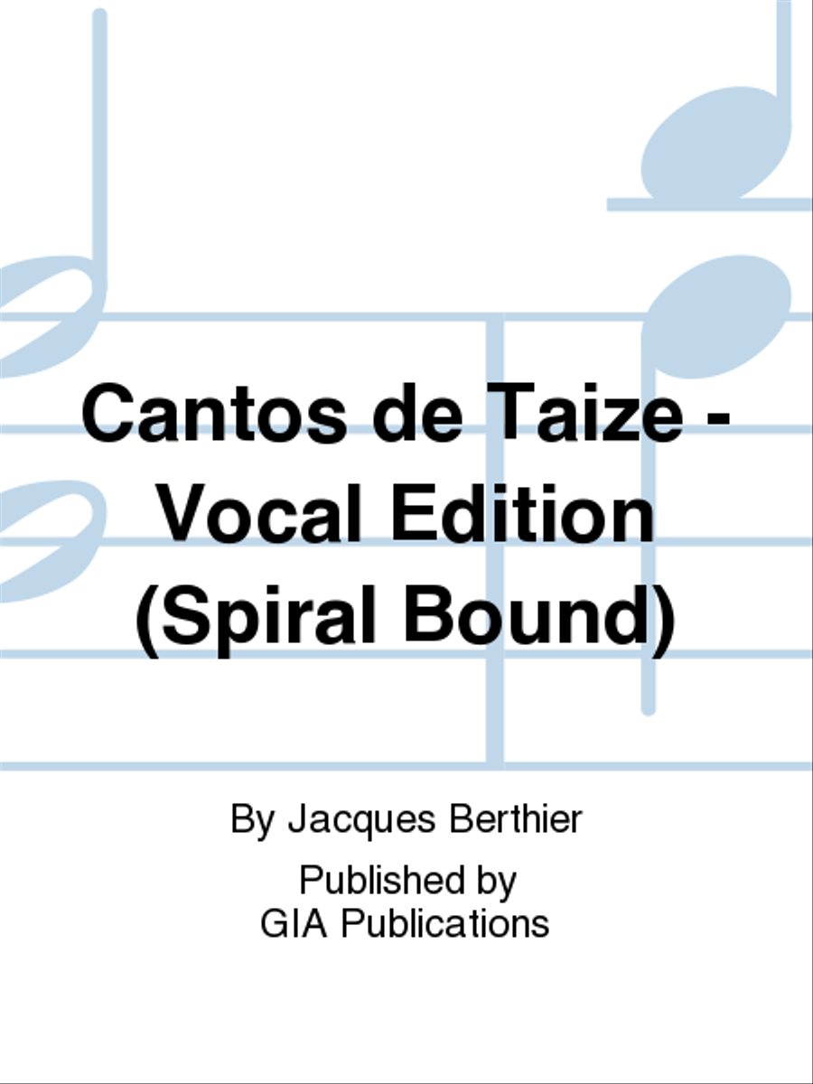 Cantos de Taizé - Spiral Vocal edition Voice scores gallery preview page 1