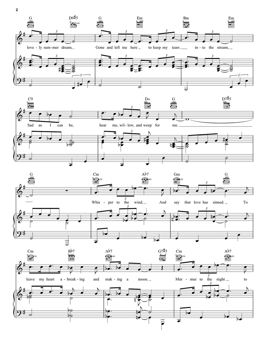 Willow Weep For Me Guitar scores gallery preview page 2