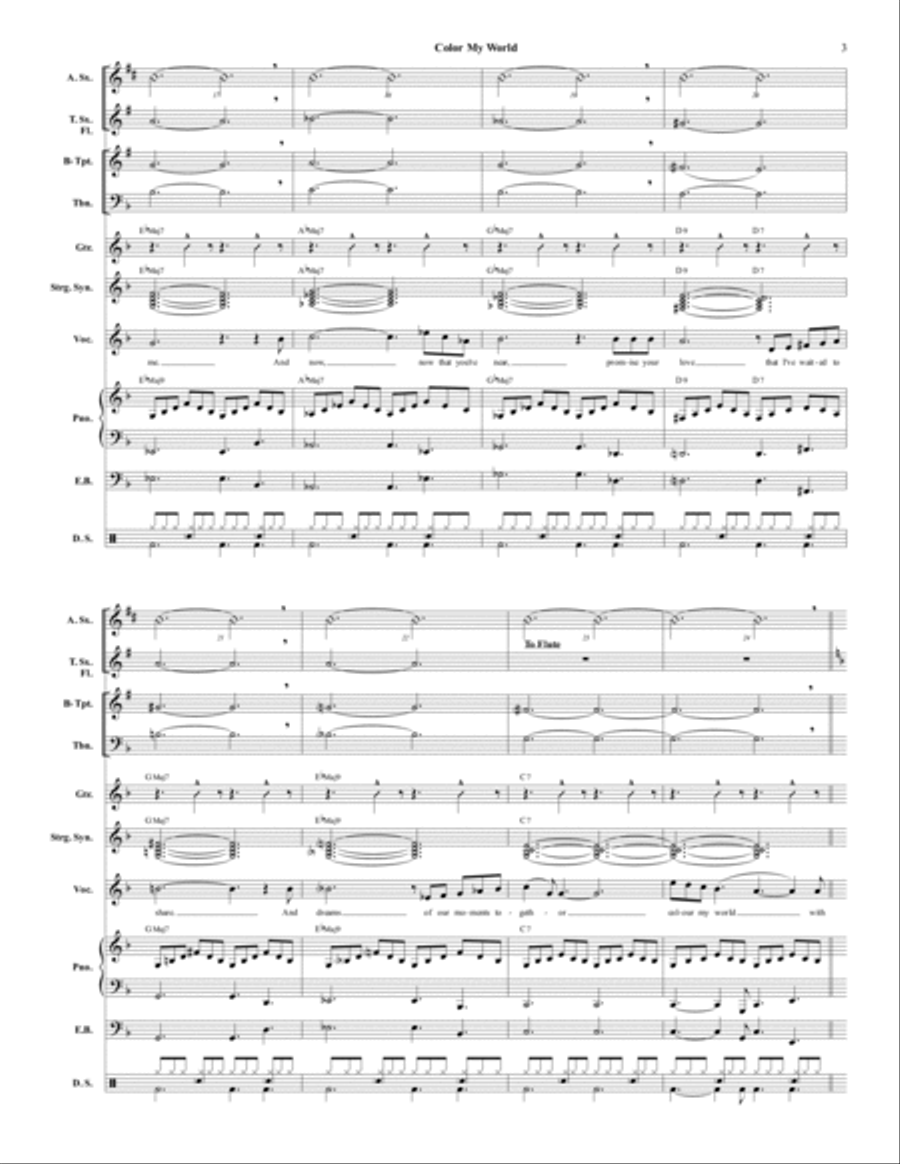 Colour My World Jazz Ensemble scores gallery preview page 4
