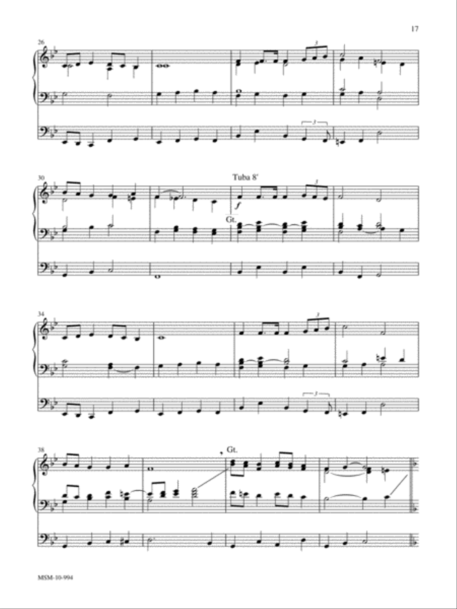 Marilyn Mason Music Library, Volume 5 Organ scores gallery preview page 8