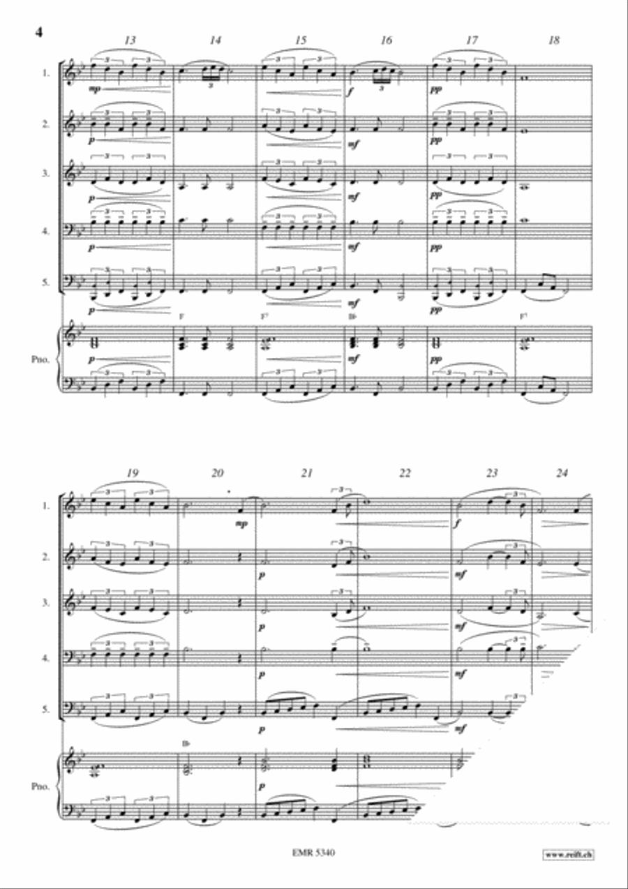Il Silenzio Brass Ensemble scores gallery preview page 4