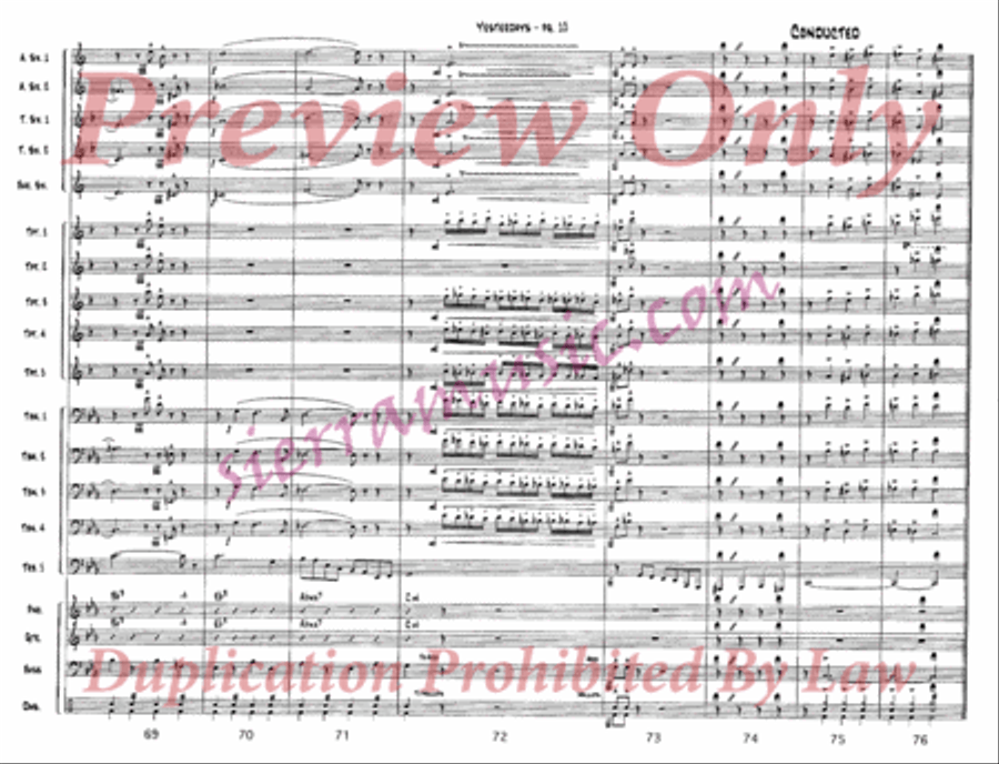Yesterdays Jazz Ensemble scores gallery preview page 11