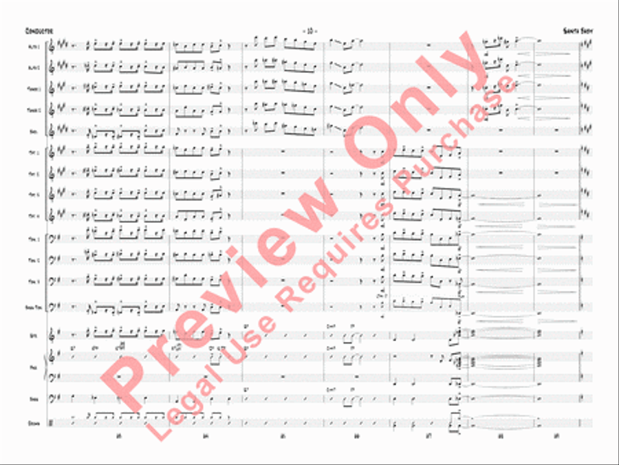 Santa Baby Jazz Ensemble scores gallery preview page 13