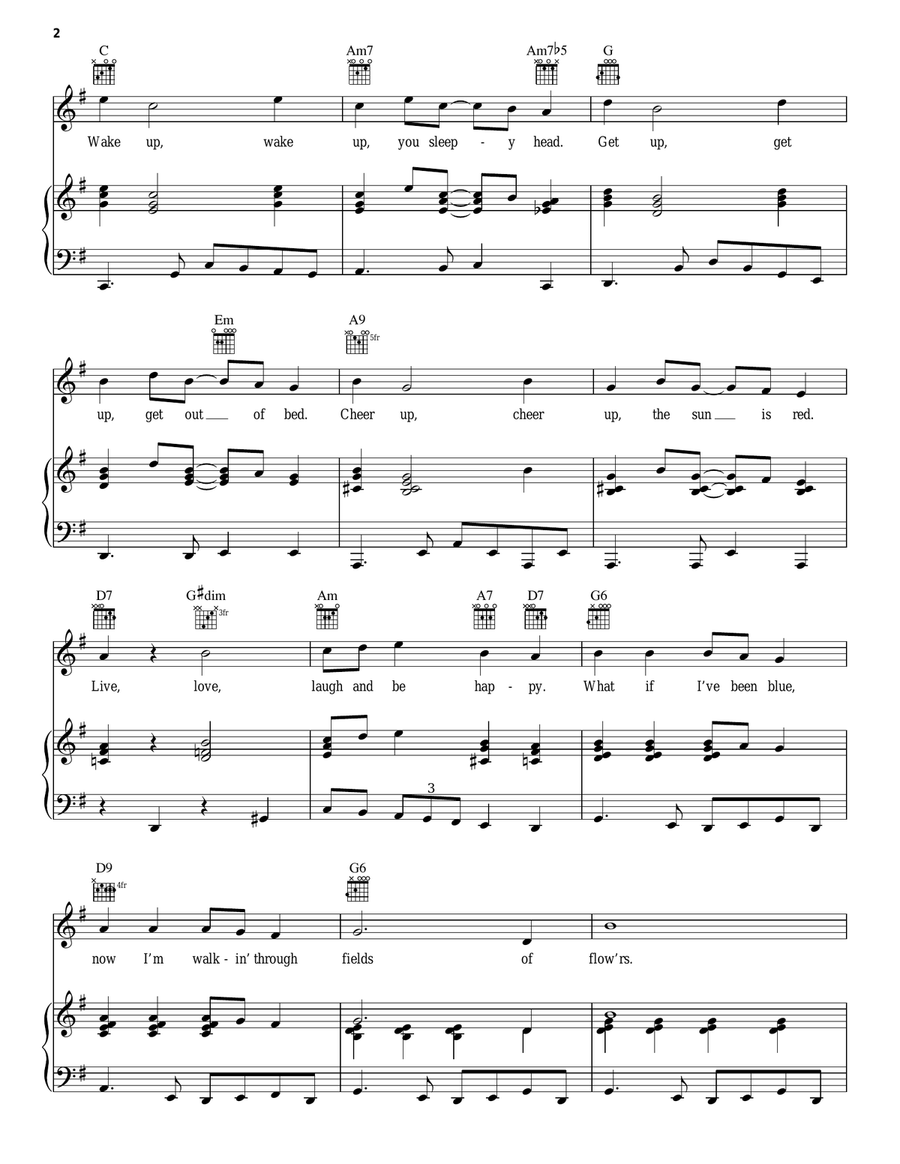 When The Red, Red Robin Comes Bob, Bob Bobbin' Along Guitar scores gallery preview page 2