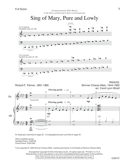 Sing of Mary, Pure and Lowly - Full Score image number null