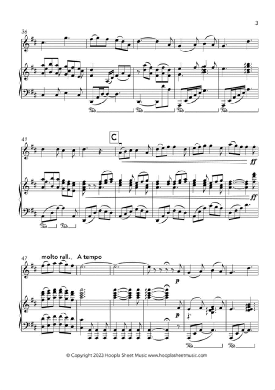 Tu Scendi Dalle Stelle Violin Solo scores gallery preview page 3