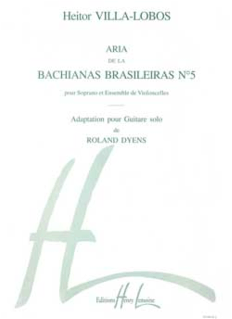 Bachianas Brasileiras No. 5 de H. Villa-Lobos: Aria Acoustic Guitar scores gallery preview page 1