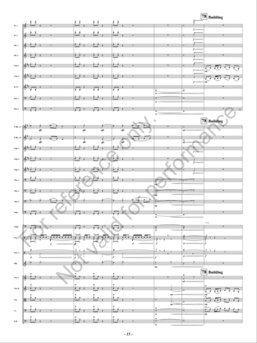Red Concert Band scores gallery preview page 16