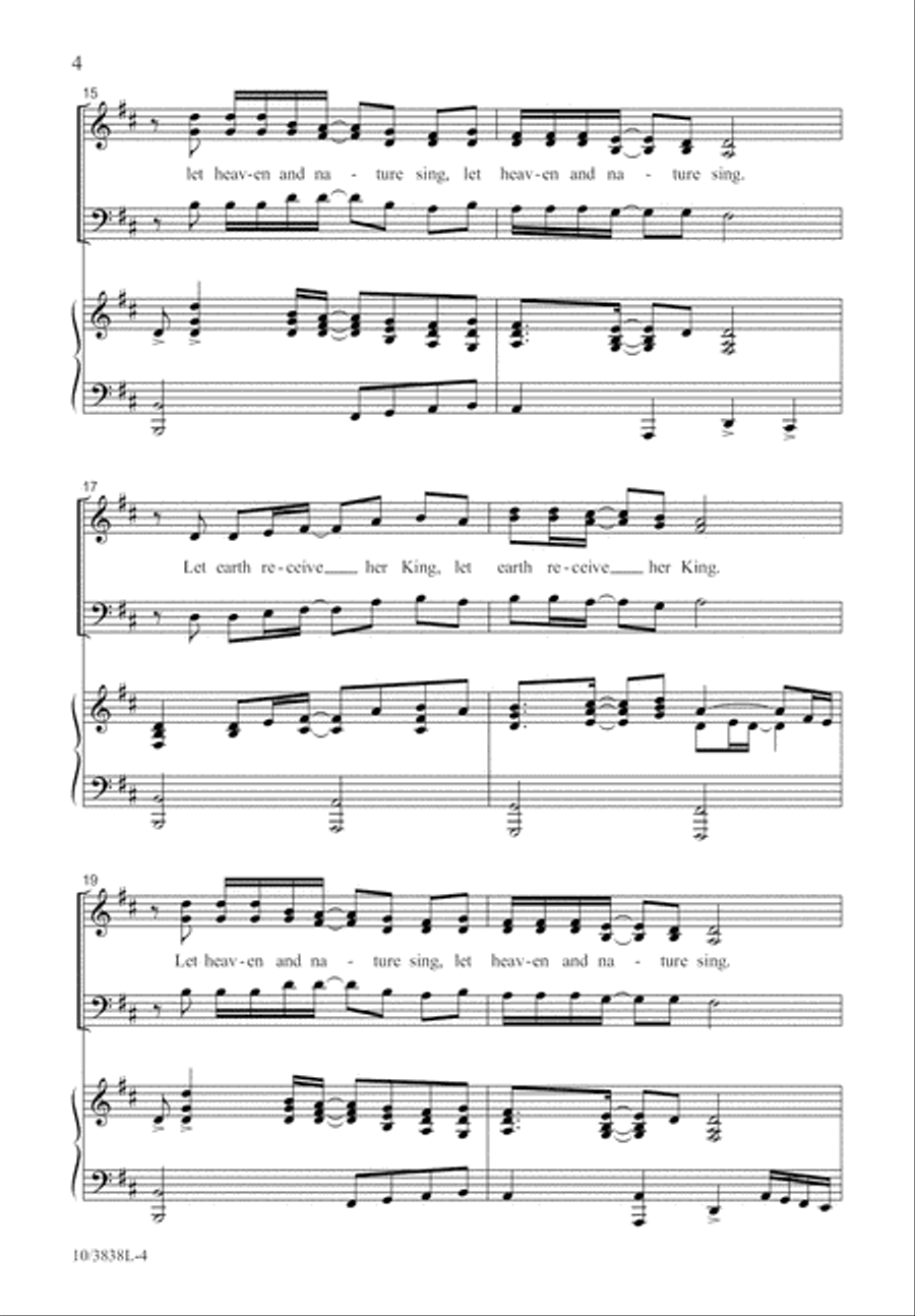 Let Heaven and Nature Sing 3-Part scores gallery preview page 5