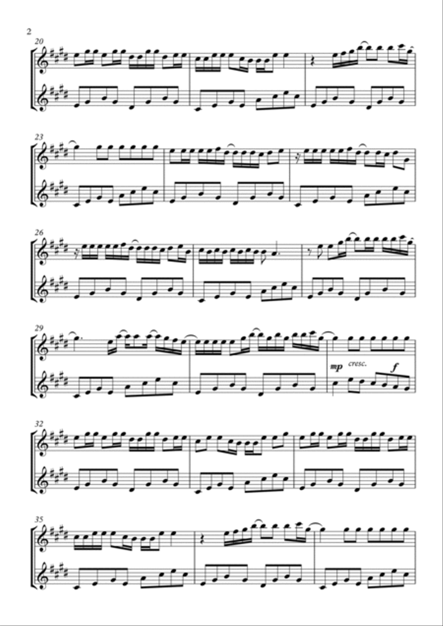 Abcdefu Flute Duet scores gallery preview page 2