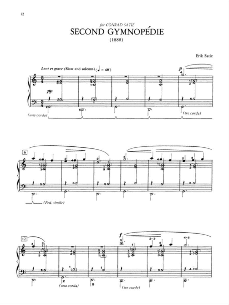 3 Gymnopédies & 3 Gnossiennes Piano Solo scores gallery preview page 3