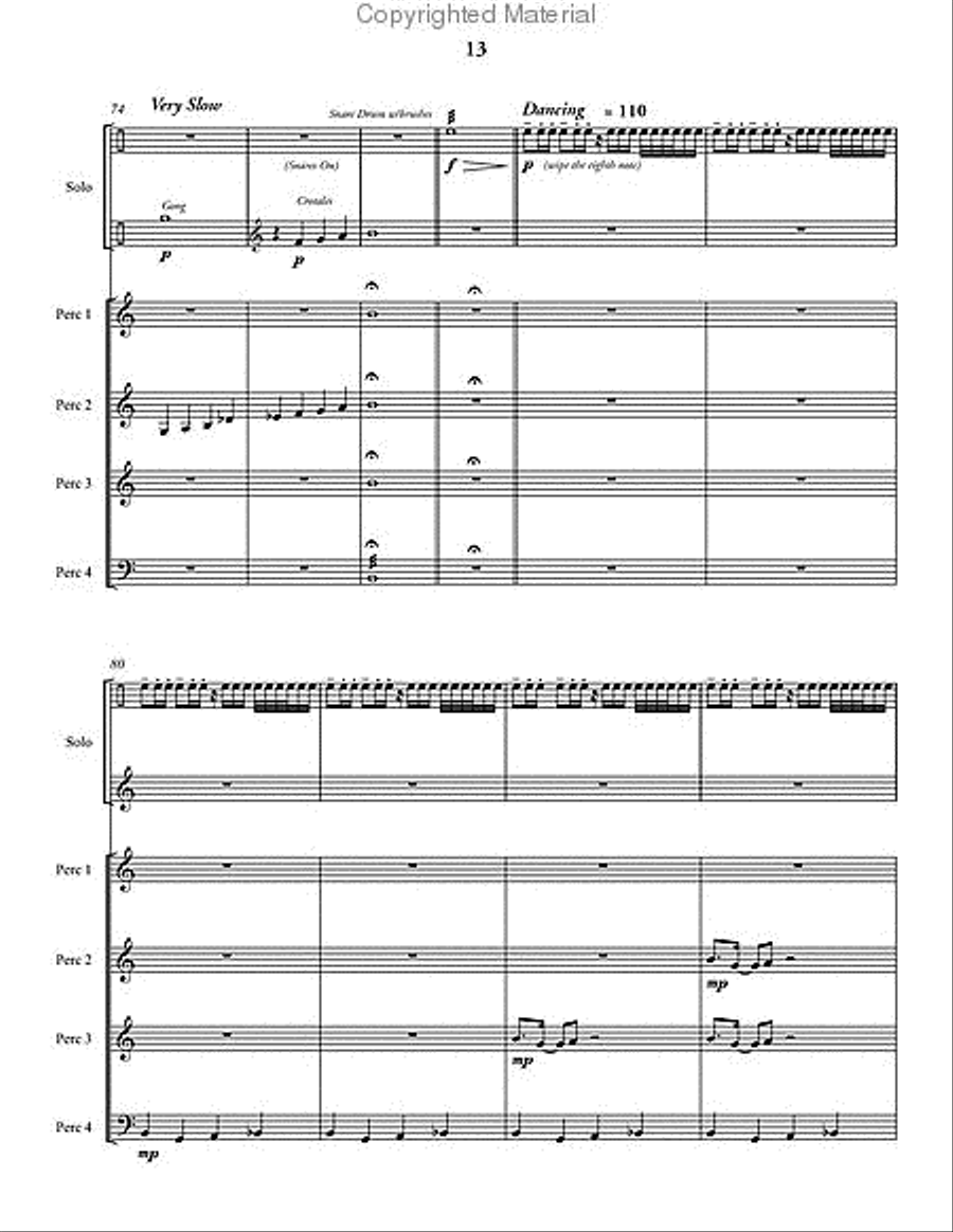Shadows Percussion Ensemble scores gallery preview page 14