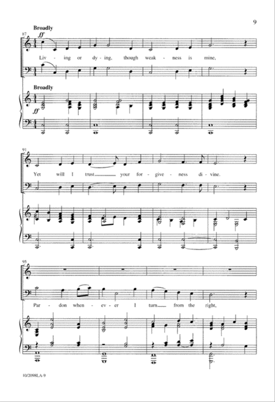 Lord, Here am I 4-Part scores gallery preview page 9