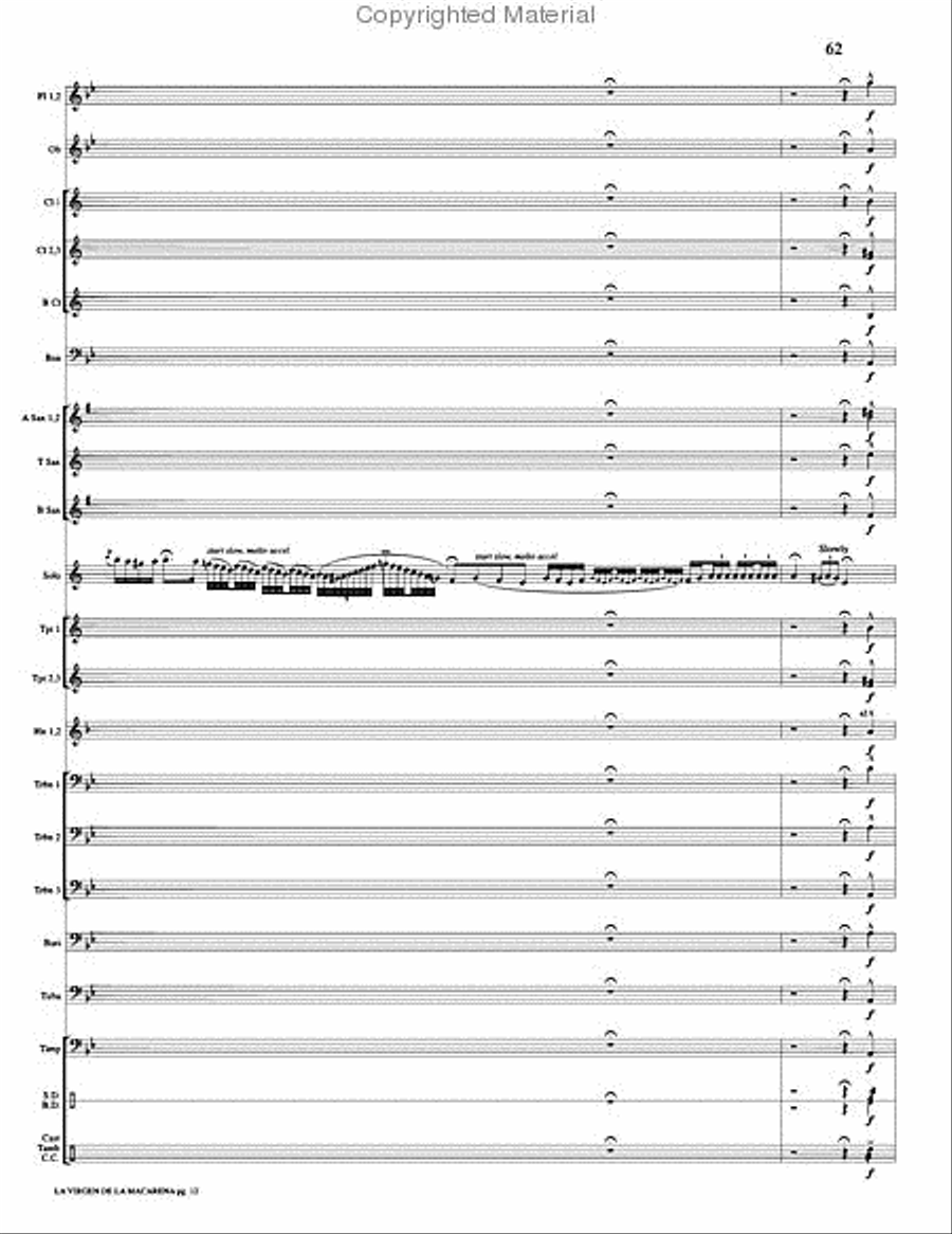 La Virgen de la Macarena La Virgen de la Macarena Concert Band scores gallery preview page 15