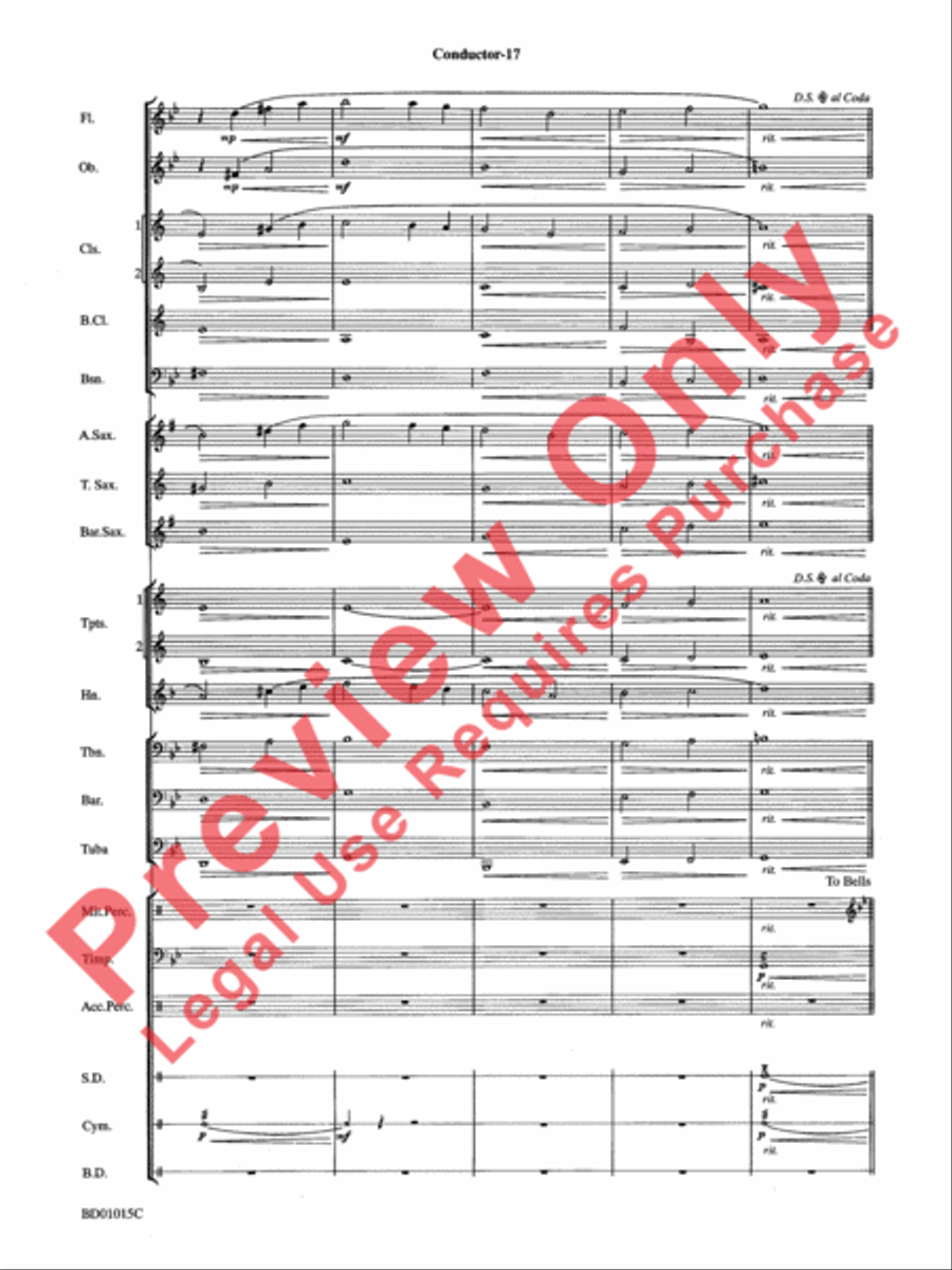 Ash Lawn Echoes (An Overture for Band) Concert Band scores gallery preview page 20