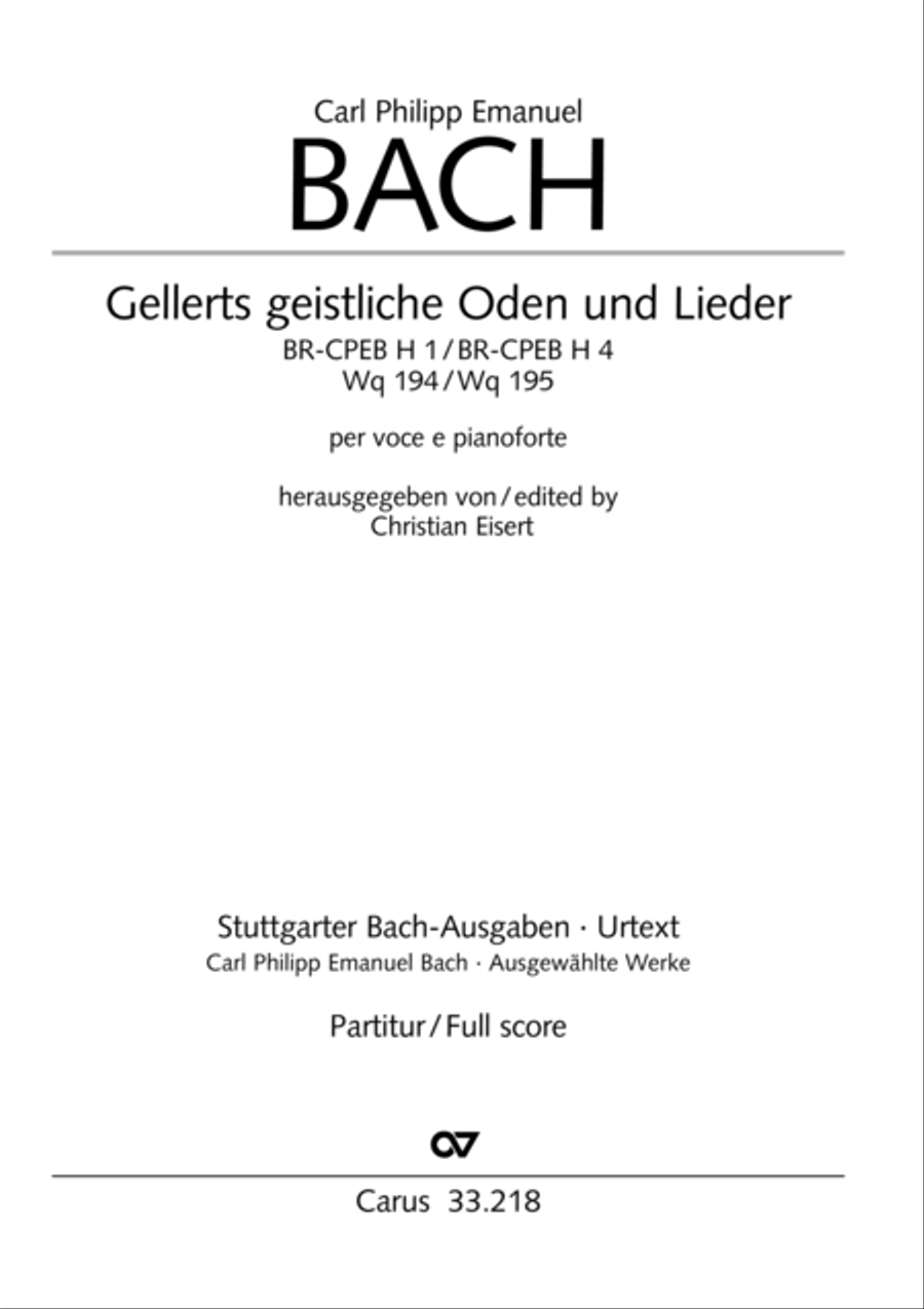 Geistliche Oden und Lieder (Gellert) Collection / Songbook scores gallery preview page 2