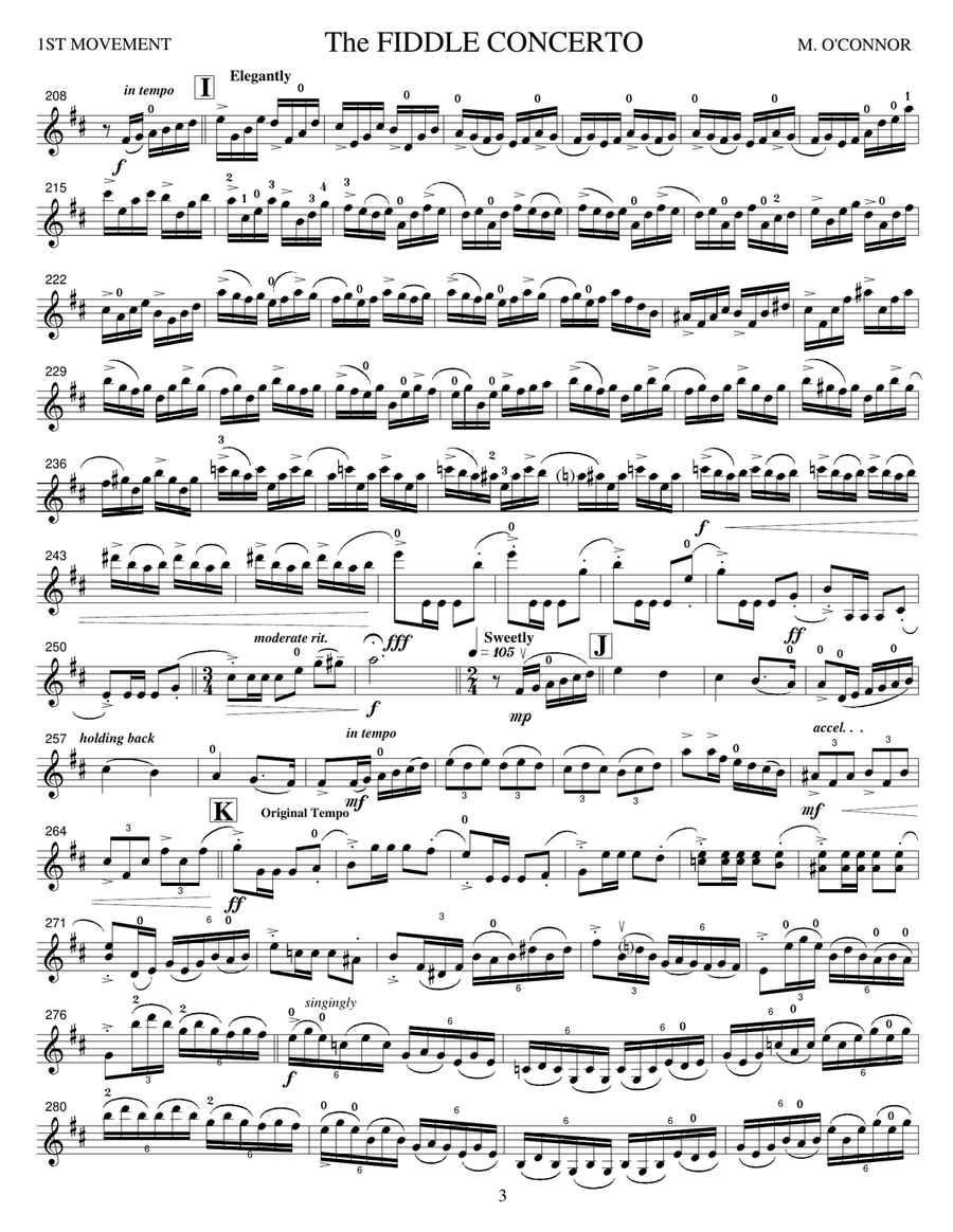 The Fiddle Concerto (violin solo part – violin and piano) Violin Solo scores gallery preview page 6